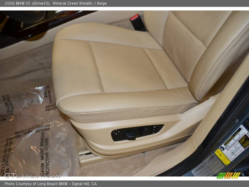 Mineral Green Metallic / Beige 2009 BMW X5 xDrive30i