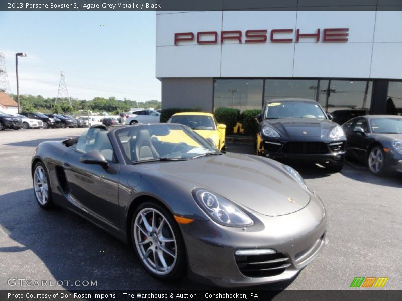 Agate Grey Metallic / Black 2013 Porsche Boxster S