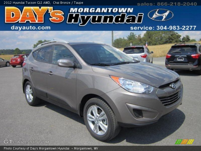 Chai Bronze / Taupe 2012 Hyundai Tucson GLS AWD