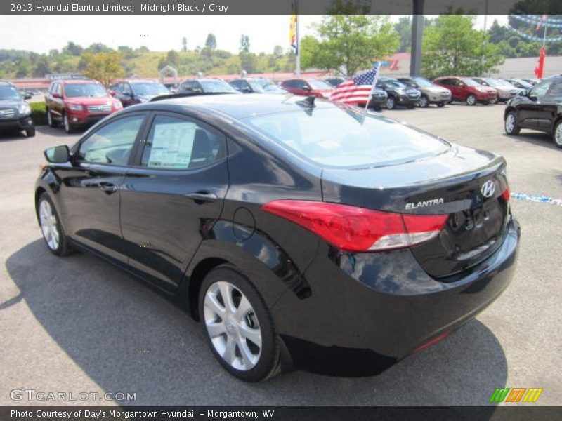 Midnight Black / Gray 2013 Hyundai Elantra Limited