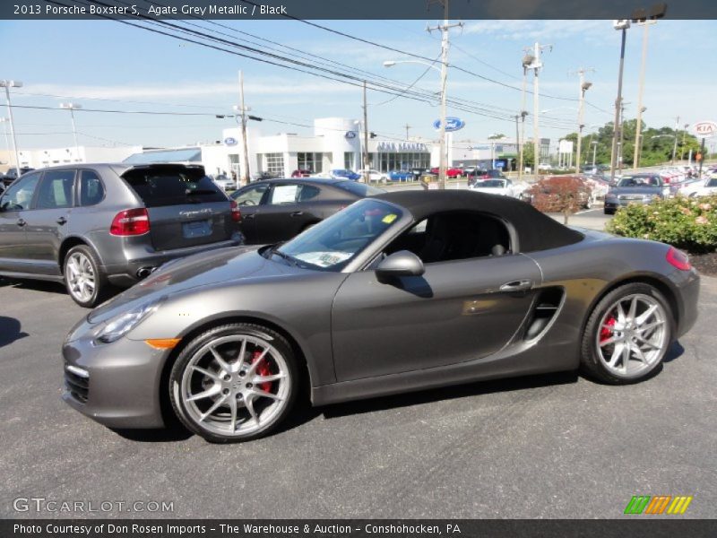 Agate Grey Metallic / Black 2013 Porsche Boxster S