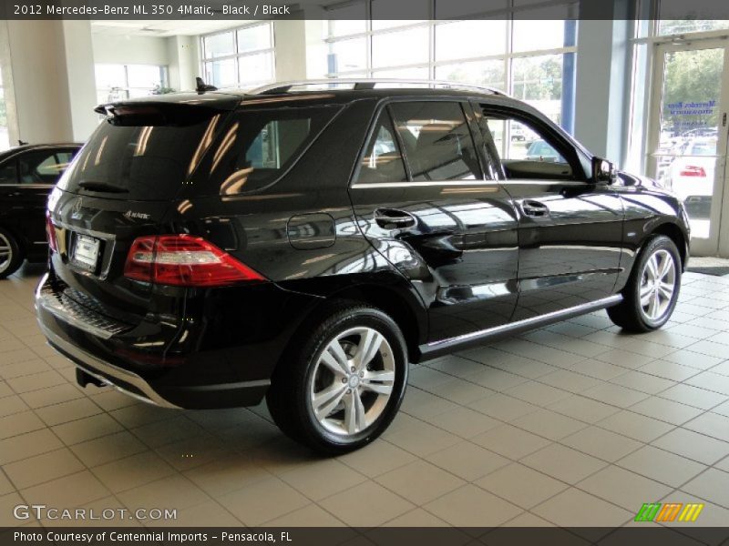 Black / Black 2012 Mercedes-Benz ML 350 4Matic