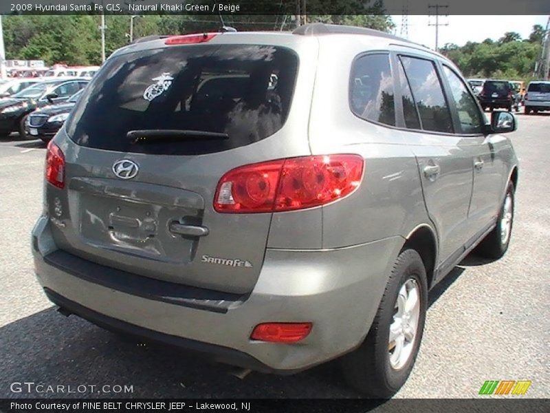 Natural Khaki Green / Beige 2008 Hyundai Santa Fe GLS