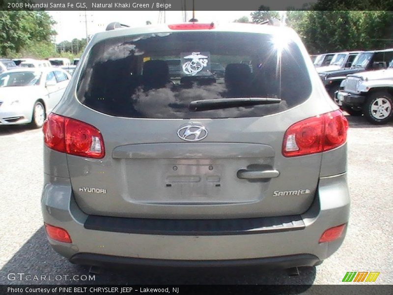 Natural Khaki Green / Beige 2008 Hyundai Santa Fe GLS