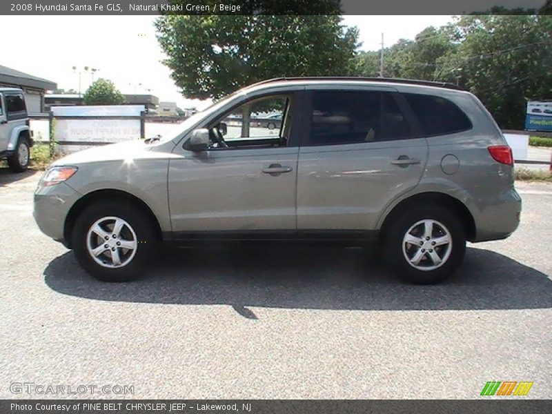 Natural Khaki Green / Beige 2008 Hyundai Santa Fe GLS