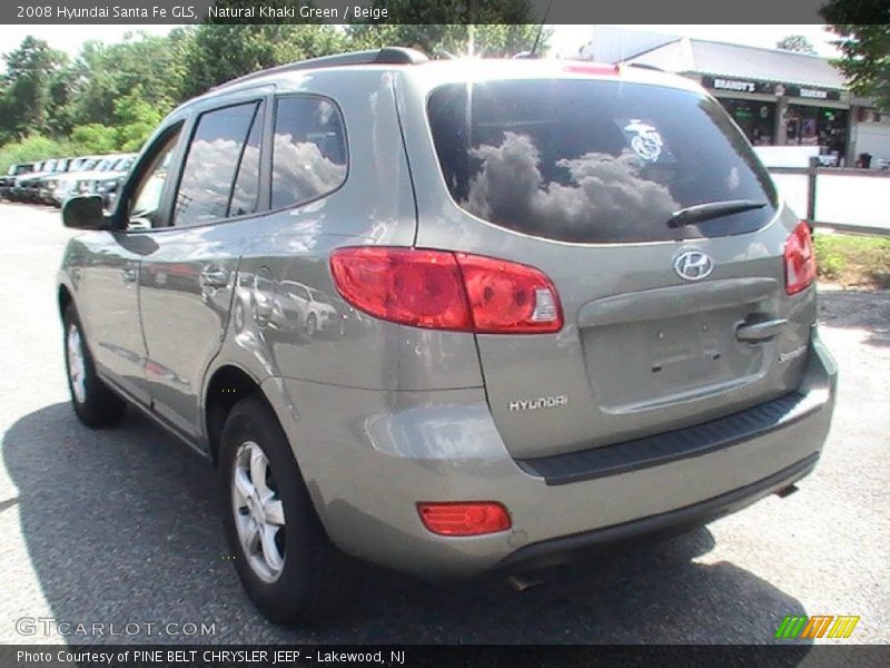 Natural Khaki Green / Beige 2008 Hyundai Santa Fe GLS