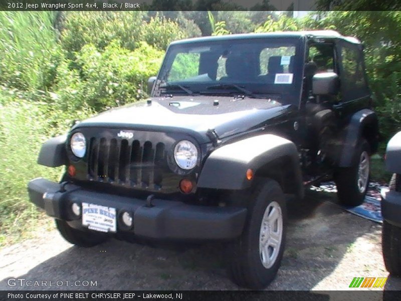 Black / Black 2012 Jeep Wrangler Sport 4x4