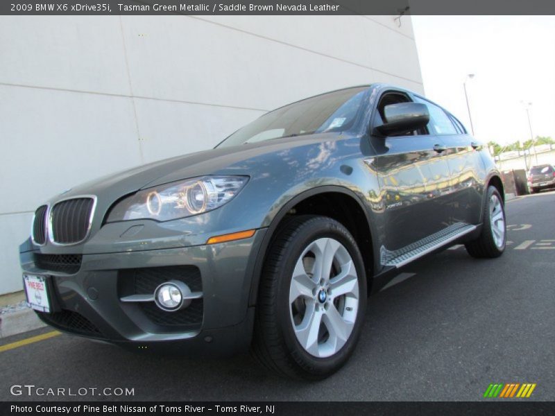 Tasman Green Metallic / Saddle Brown Nevada Leather 2009 BMW X6 xDrive35i