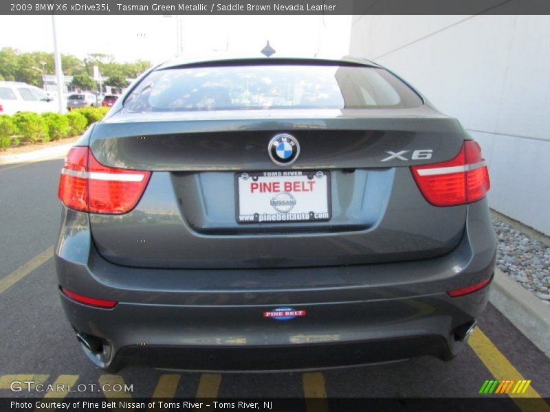 Tasman Green Metallic / Saddle Brown Nevada Leather 2009 BMW X6 xDrive35i
