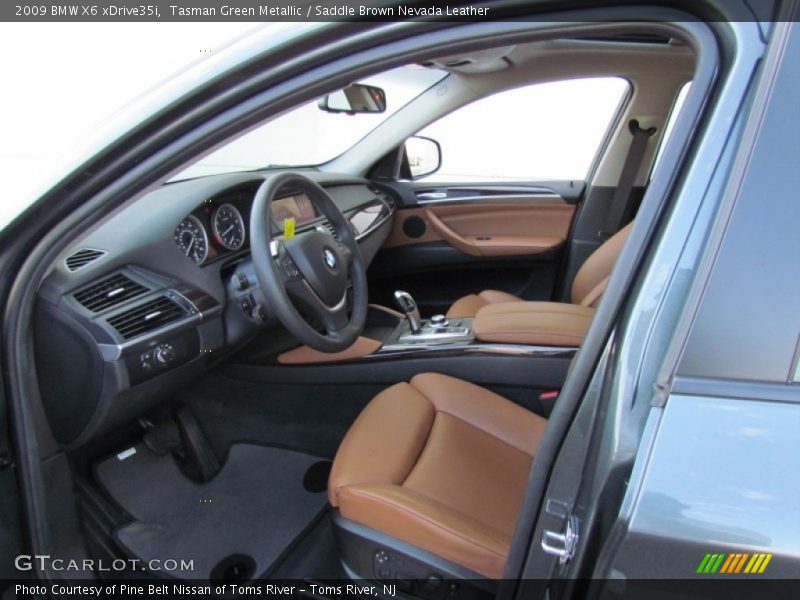 Tasman Green Metallic / Saddle Brown Nevada Leather 2009 BMW X6 xDrive35i