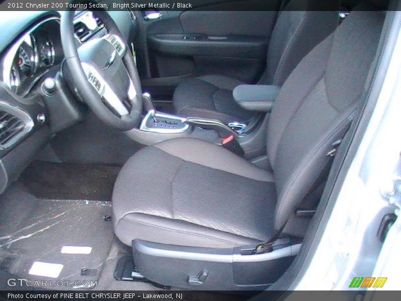 Bright Silver Metallic / Black 2012 Chrysler 200 Touring Sedan