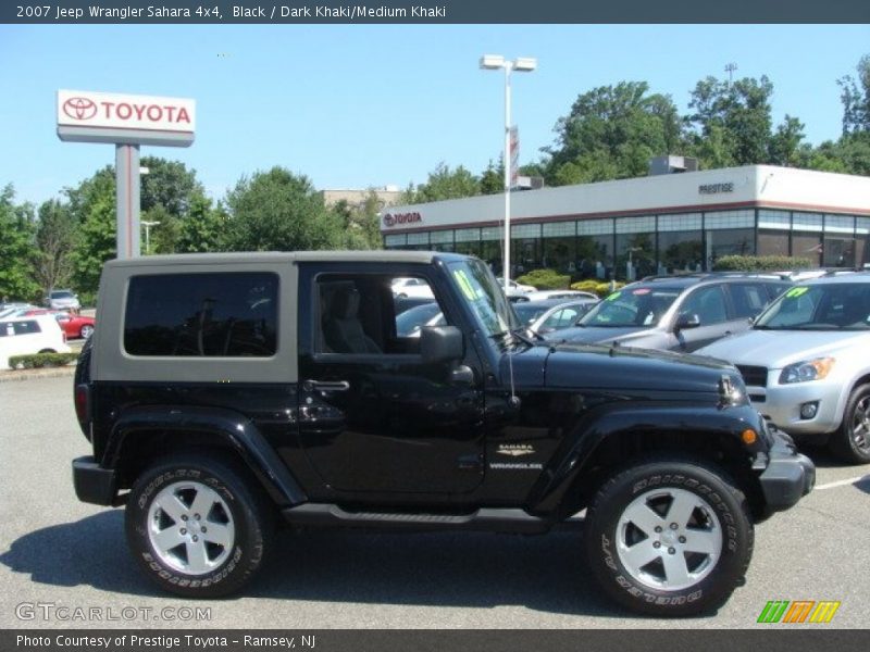 Black / Dark Khaki/Medium Khaki 2007 Jeep Wrangler Sahara 4x4