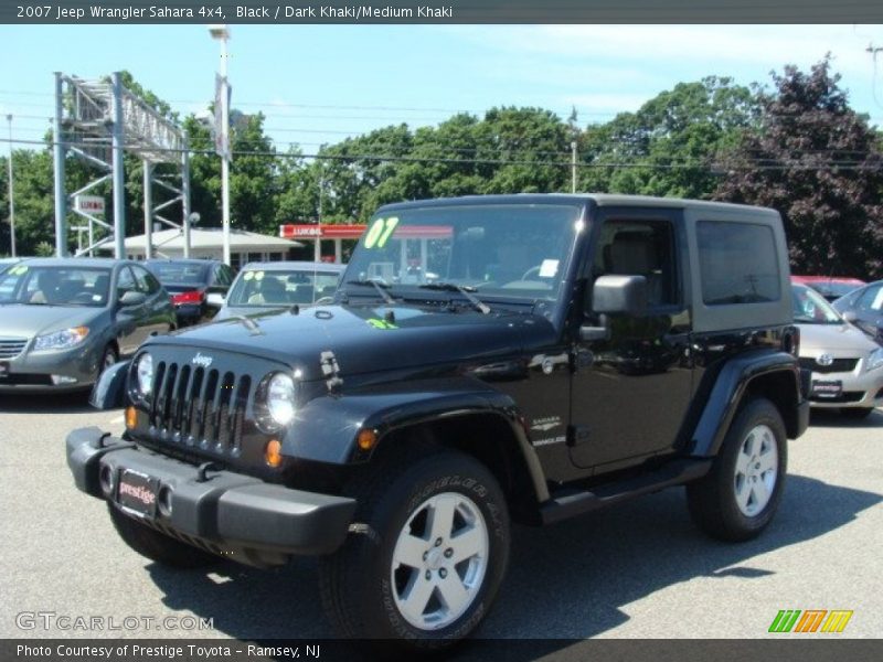 Black / Dark Khaki/Medium Khaki 2007 Jeep Wrangler Sahara 4x4