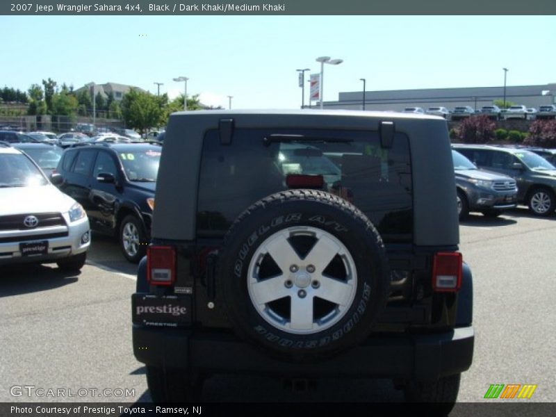 Black / Dark Khaki/Medium Khaki 2007 Jeep Wrangler Sahara 4x4