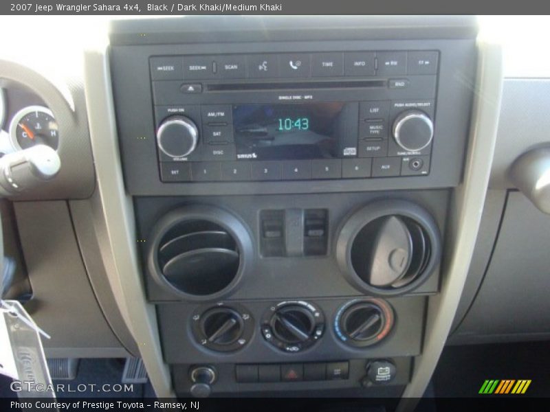 Black / Dark Khaki/Medium Khaki 2007 Jeep Wrangler Sahara 4x4
