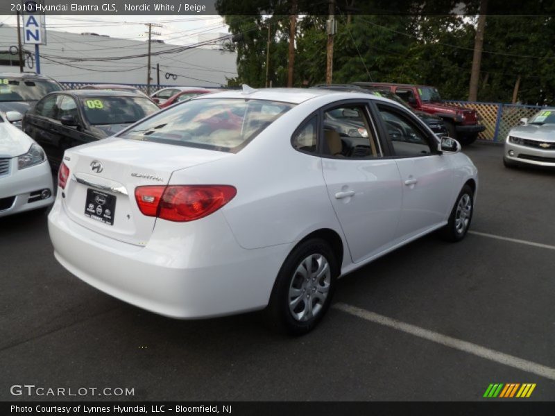 Nordic White / Beige 2010 Hyundai Elantra GLS