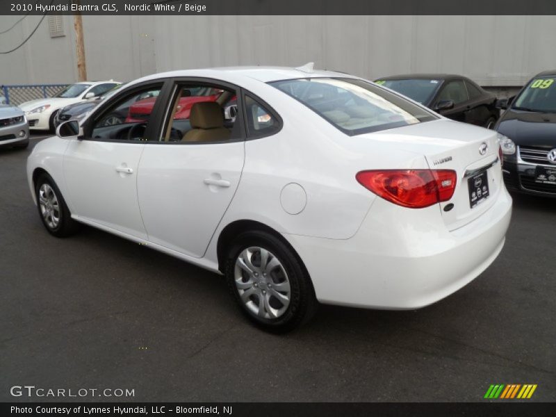 Nordic White / Beige 2010 Hyundai Elantra GLS