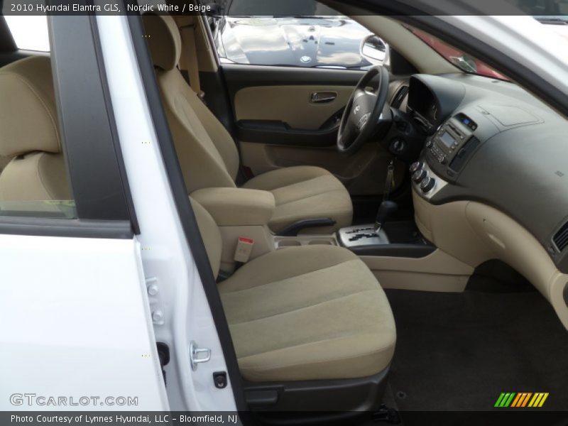 Nordic White / Beige 2010 Hyundai Elantra GLS