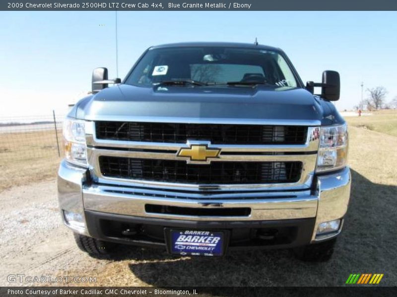 Blue Granite Metallic / Ebony 2009 Chevrolet Silverado 2500HD LTZ Crew Cab 4x4
