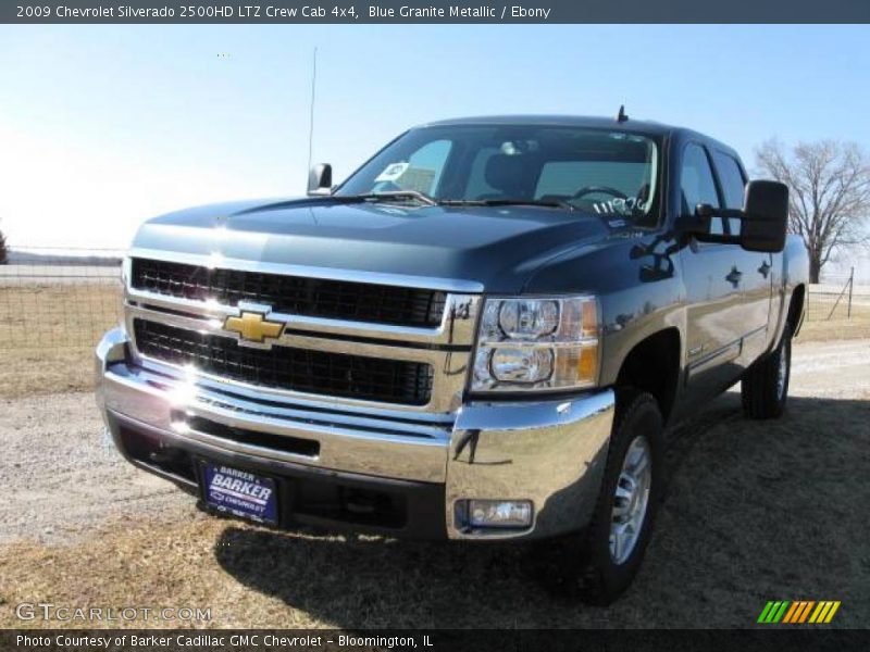 Blue Granite Metallic / Ebony 2009 Chevrolet Silverado 2500HD LTZ Crew Cab 4x4