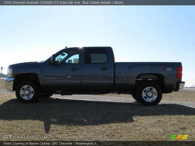 Blue Granite Metallic / Ebony 2009 Chevrolet Silverado 2500HD LTZ Crew Cab 4x4