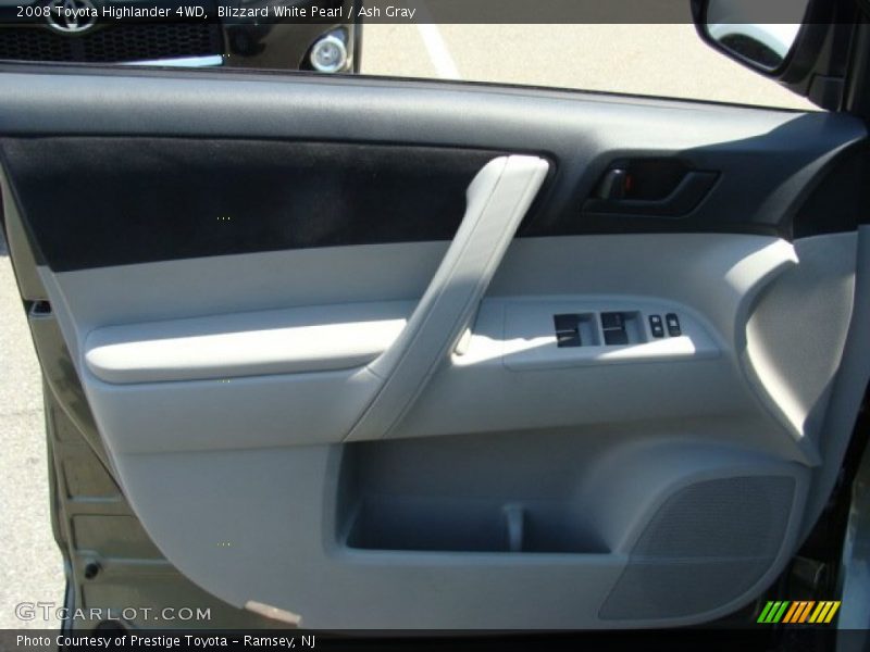 Blizzard White Pearl / Ash Gray 2008 Toyota Highlander 4WD