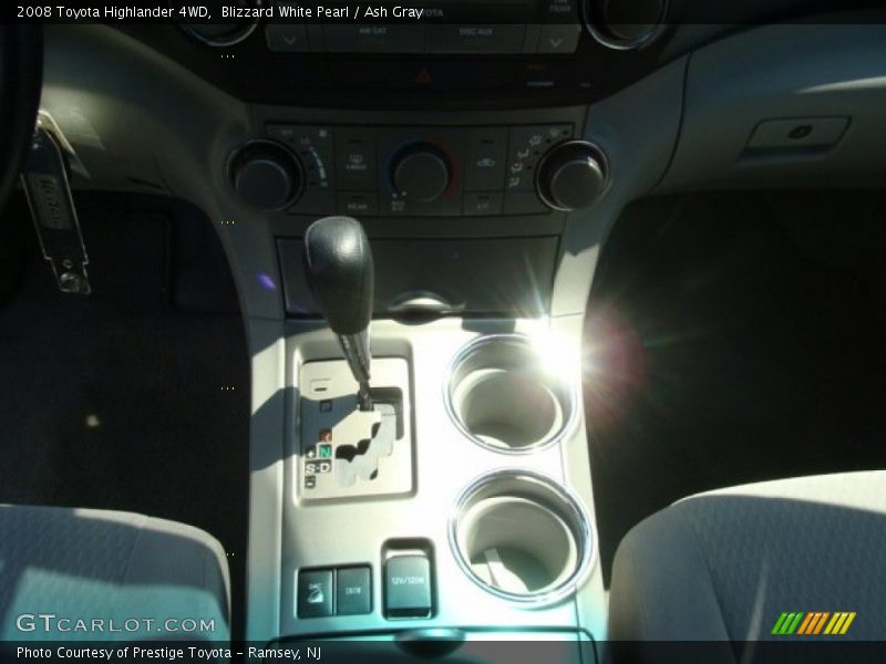 Blizzard White Pearl / Ash Gray 2008 Toyota Highlander 4WD