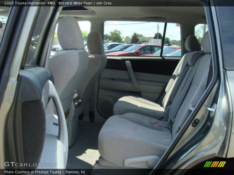 Blizzard White Pearl / Ash Gray 2008 Toyota Highlander 4WD