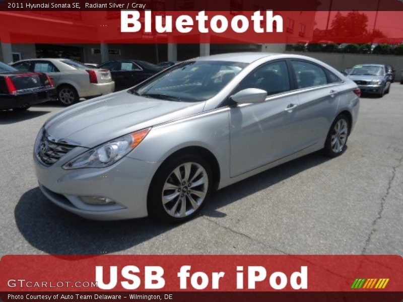 Radiant Silver / Gray 2011 Hyundai Sonata SE