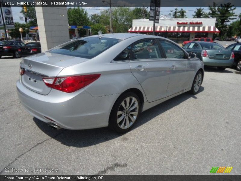 Radiant Silver / Gray 2011 Hyundai Sonata SE