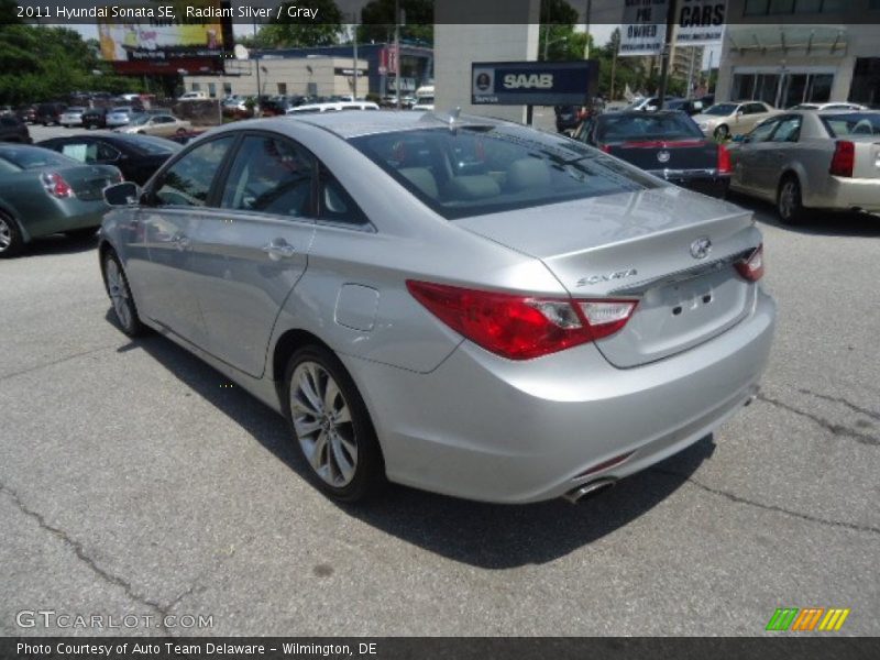 Radiant Silver / Gray 2011 Hyundai Sonata SE