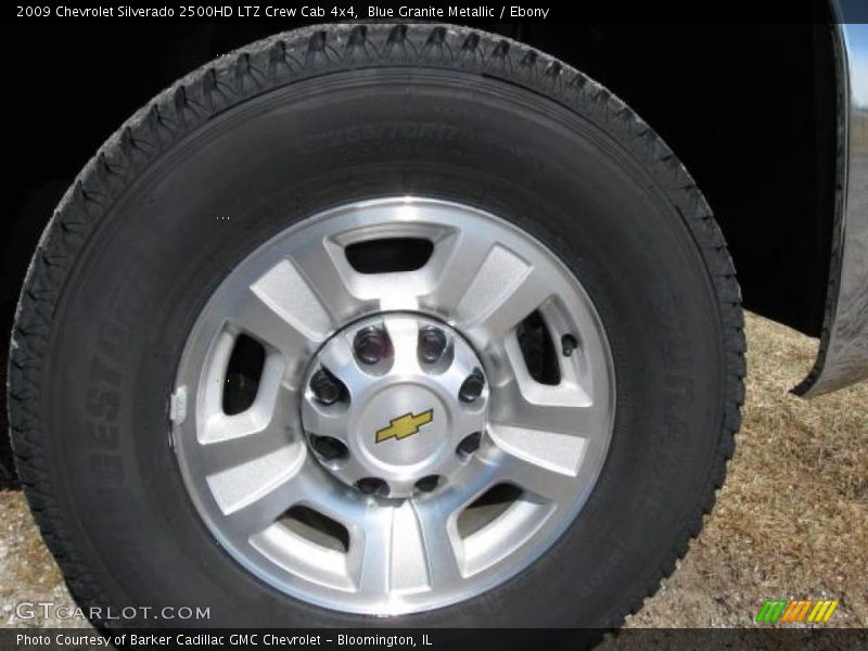 Blue Granite Metallic / Ebony 2009 Chevrolet Silverado 2500HD LTZ Crew Cab 4x4
