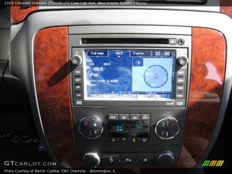 Blue Granite Metallic / Ebony 2009 Chevrolet Silverado 2500HD LTZ Crew Cab 4x4