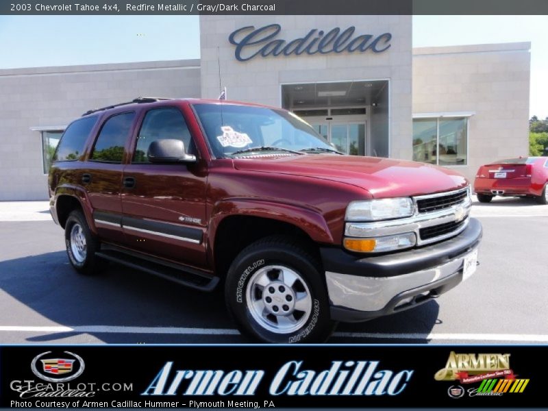 Redfire Metallic / Gray/Dark Charcoal 2003 Chevrolet Tahoe 4x4