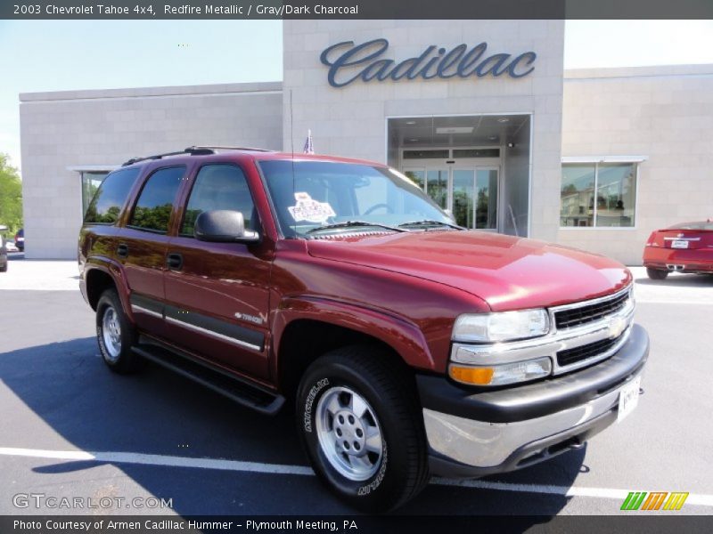 Redfire Metallic / Gray/Dark Charcoal 2003 Chevrolet Tahoe 4x4