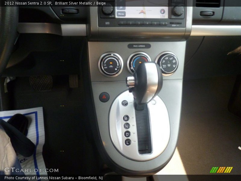 Brilliant Silver Metallic / Beige 2012 Nissan Sentra 2.0 SR