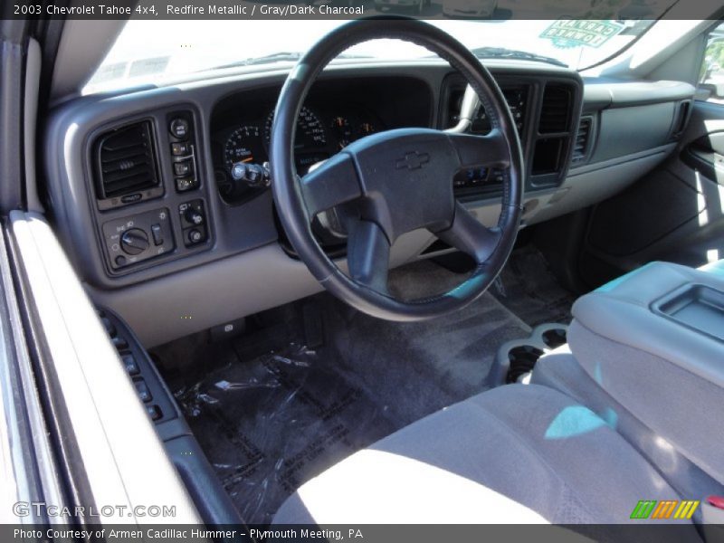 Redfire Metallic / Gray/Dark Charcoal 2003 Chevrolet Tahoe 4x4
