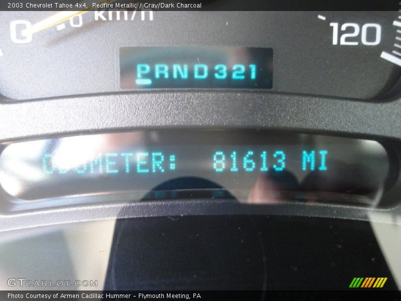 Redfire Metallic / Gray/Dark Charcoal 2003 Chevrolet Tahoe 4x4