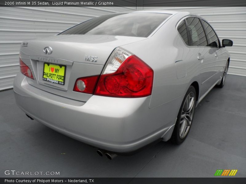 Liquid Platinum Metallic / Graphite 2006 Infiniti M 35 Sedan