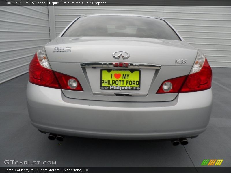 Liquid Platinum Metallic / Graphite 2006 Infiniti M 35 Sedan