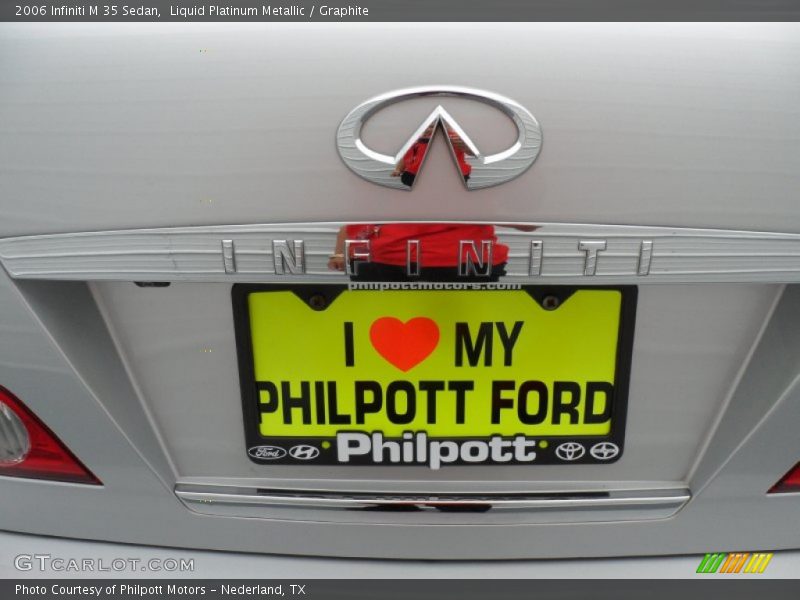 Liquid Platinum Metallic / Graphite 2006 Infiniti M 35 Sedan