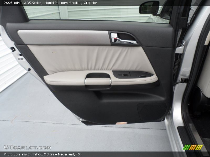Liquid Platinum Metallic / Graphite 2006 Infiniti M 35 Sedan