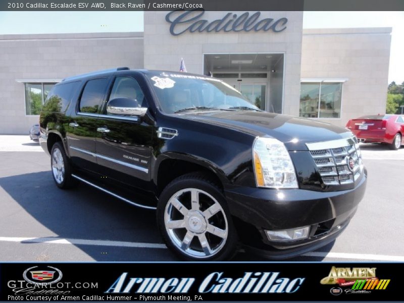 Black Raven / Cashmere/Cocoa 2010 Cadillac Escalade ESV AWD