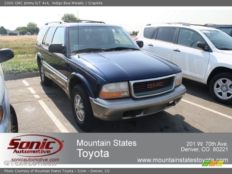 Indigo Blue Metallic / Graphite 2000 GMC Jimmy SLT 4x4