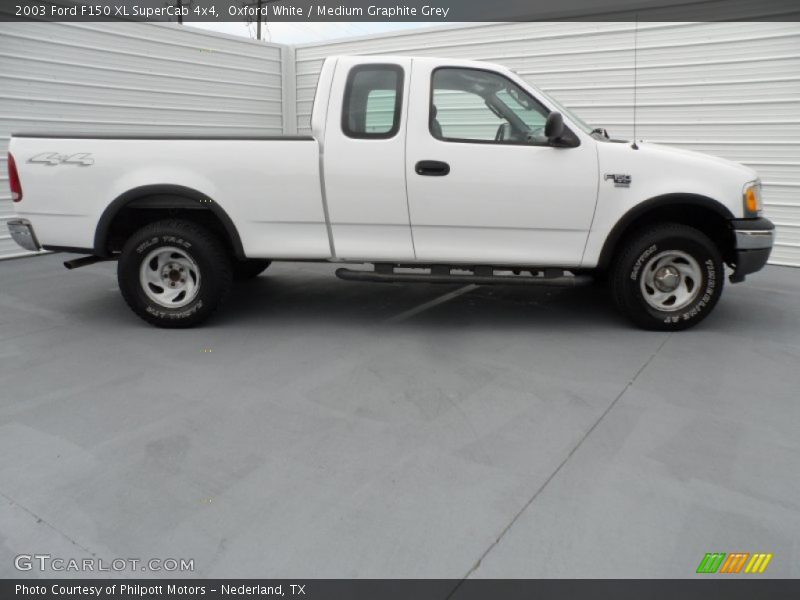 Oxford White / Medium Graphite Grey 2003 Ford F150 XL SuperCab 4x4