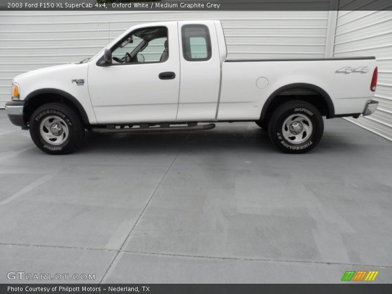 Oxford White / Medium Graphite Grey 2003 Ford F150 XL SuperCab 4x4