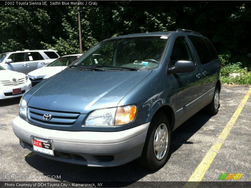 Sailfin Blue Metallic / Gray 2002 Toyota Sienna LE