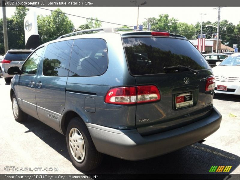 Sailfin Blue Metallic / Gray 2002 Toyota Sienna LE