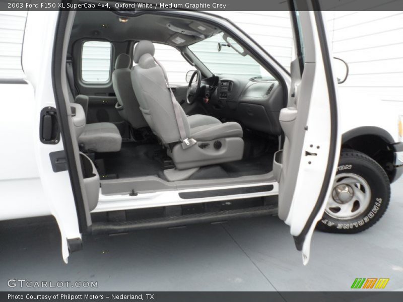 Oxford White / Medium Graphite Grey 2003 Ford F150 XL SuperCab 4x4