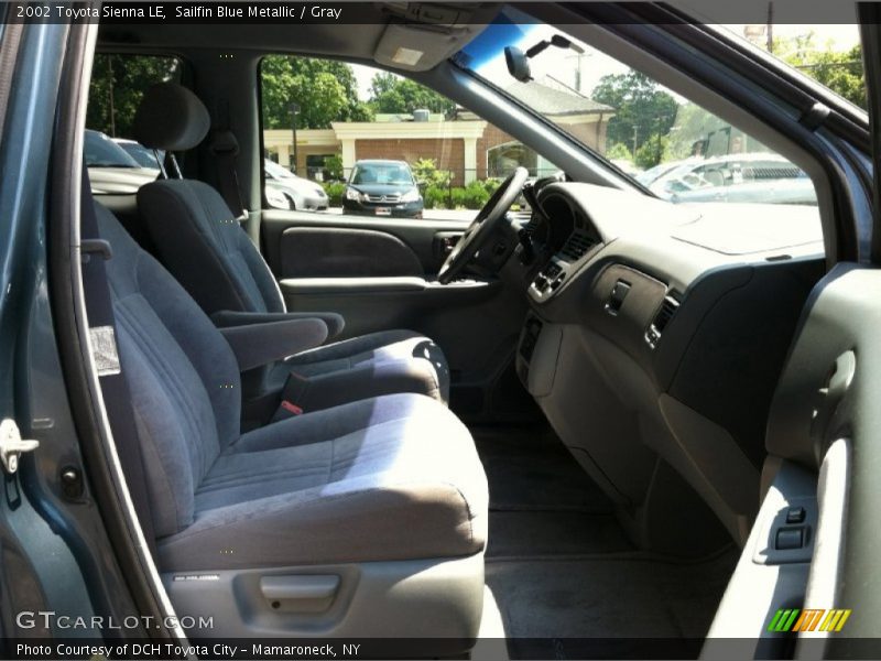 Sailfin Blue Metallic / Gray 2002 Toyota Sienna LE